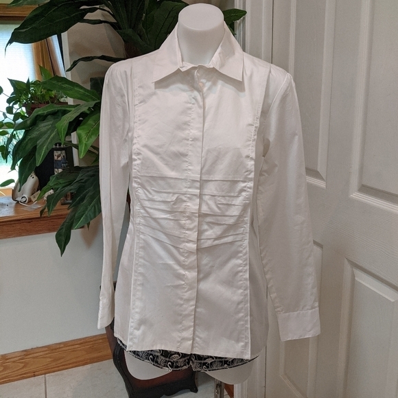 CAbi Button Up Fitted Dress Shirt Size Size Small - Picture 1 of 9
